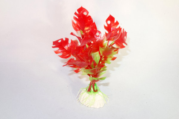 Artificial plant red - green 10 cm