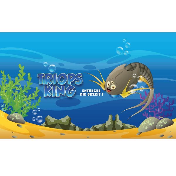 Triops King Aquarium Hintergrund mit Triopi für 30x20x20cm